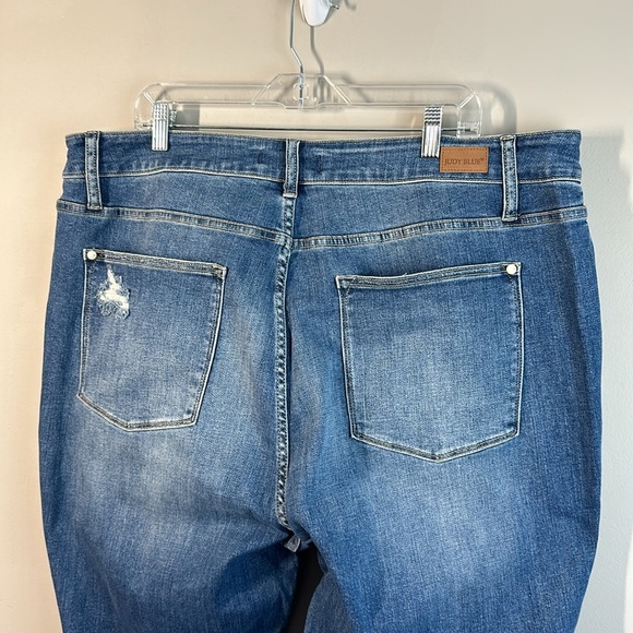 Judy Blue Skylar High Waist Hem Detail Skinny Jeans Size 24W - Picture 11 of 16